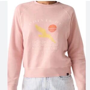 Faherty Light Pink Terry Sweatshirt - Medium